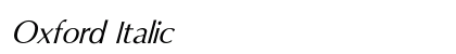 Oxford Italic Preview
