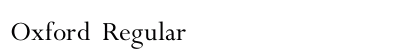 Oxford Regular Preview