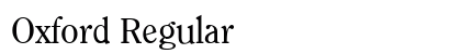 Oxford Regular Preview
