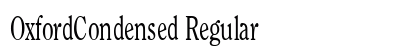 OxfordCondensed Regular preview