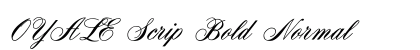 OYALE Scrip Bold Normal preview