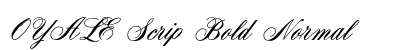 OYALE Scrip Bold Normal preview