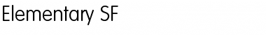 Elementary SF Regular Font Elementary SF Regular Font