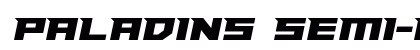 Paladins Semi-Italic Regular preview
