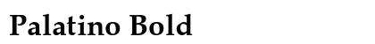 Palatino Bold Preview