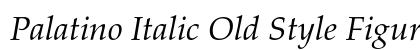Palatino Italic Old Style Figures preview
