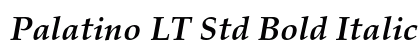 Palatino LT Std Bold Italic preview