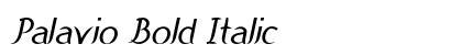 Palavio Bold Italic preview