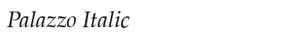 Palazzo Italic Preview