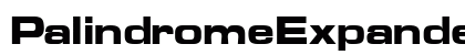 PalindromeExpandedSSK Bold Preview