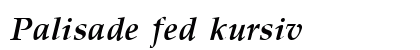 Palisade fed kursiv preview
