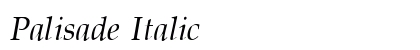 Palisade Italic Preview