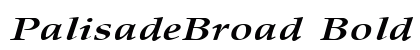PalisadeBroad Bold Italic preview