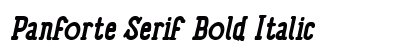Panforte Serif Bold Italic preview