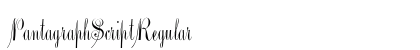 PantagraphScript Regular preview