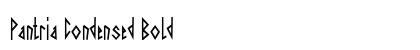 Pantria Condensed Bold Preview