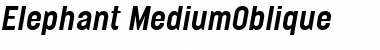 Elephant Medium Italic Font