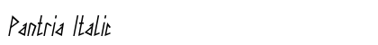 Pantria Italic Preview