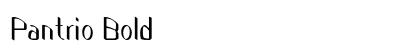 Pantrio Bold preview