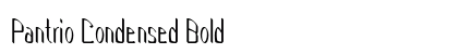 Pantrio Condensed Bold Preview