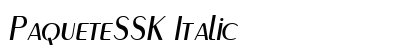 PaqueteSSK Italic Preview
