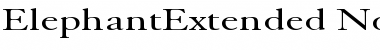ElephantExtended Normal Font