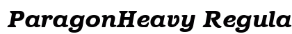 ParagonHeavy RegularItalic preview