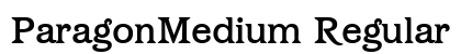 ParagonMedium Regular Preview