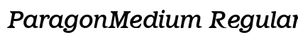 ParagonMedium RegularItalic preview