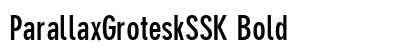 ParallaxGroteskSSK Bold preview