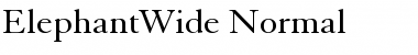 ElephantWide Font