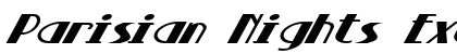 Parisian Nights Extra-expanded Italic preview