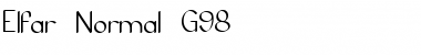 Download Elfar Normal G98 Font