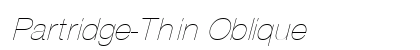 Partridge-Thin Oblique preview