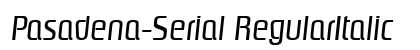 Pasadena-Serial RegularItalic preview