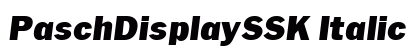 PaschDisplaySSK Italic preview
