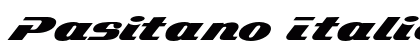 Pasitano Italic preview