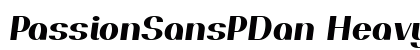 PassionSansPDan HeavyItalic preview