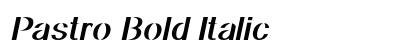 Pastro Bold Italic Preview