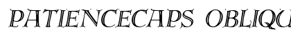 PatienceCaps Oblique preview