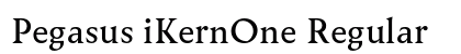 Pegasus iKernOne Regular preview