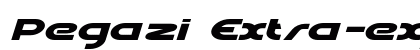 Pegazi Extra-expanded Italic preview