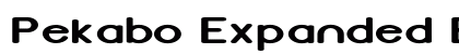 Pekabo Expanded Bold preview