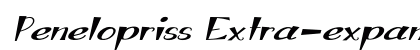 Penelopriss Extra-expanded Italic preview