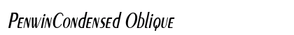 PenwinCondensed Oblique preview