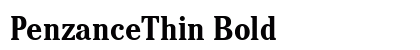 PenzanceThin Bold Preview