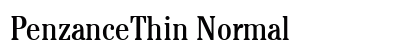 PenzanceThin Normal Preview