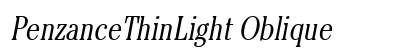 PenzanceThinLight Oblique preview