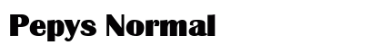 Pepys Normal preview