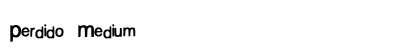 Perdido Medium preview